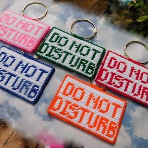 Do Not Disturb Door Sign - 3&quot; x 5&quot; - Choice of Color Pink, Blue, Green, Red, Orange to USA