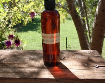 Reed Diffuser Oil Set 4 oz Oil Refill & 10 - 12" Natural Reeds, Choice Scent Room Deodorizer, Home Office Air Freshener