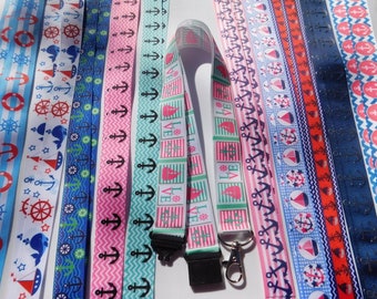Cruise 2 - ID Lanyard, Lightweight Single Sided Grosgrain Ribbon, Breakaway, Adult Child Sizes