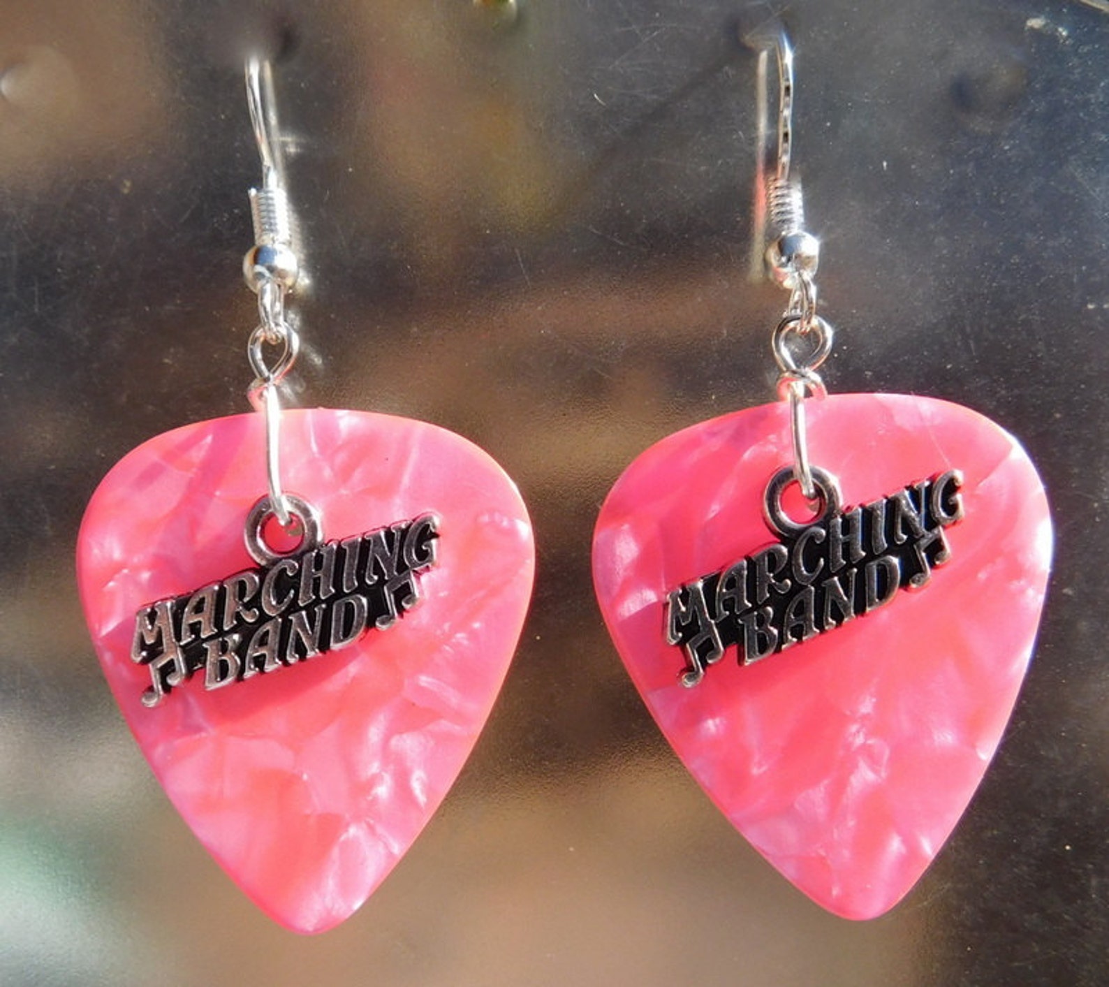 Marching Band Earrings Musical Guitar Pick Jewelry Choice 12 Etsy