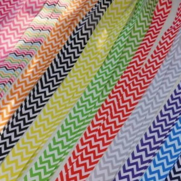 3 Yards - Chevron - Grosgrain Ribbon - Your Choice Style - Single Sided 1"