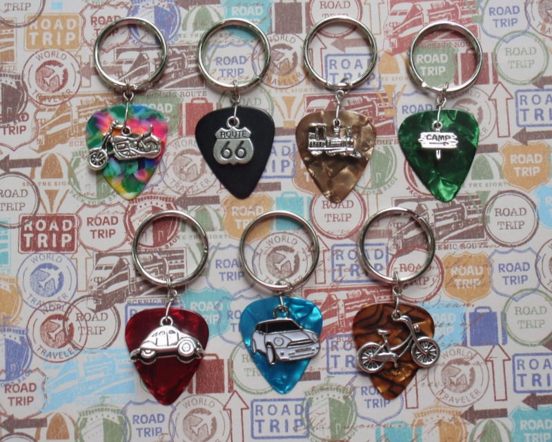 Road Trip Key Chain Choice Travel Key Ring in 16 Colors - Etsy