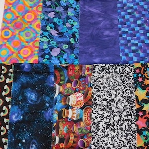 Halskrageskydd - Tie Dye, Musik & Regnbågar - Bomullshalsbandage, Maskintvättbart - Valfri bredd 5,5 cm, 7,5 cm, 8,5 cm eller 10 cm bild 4