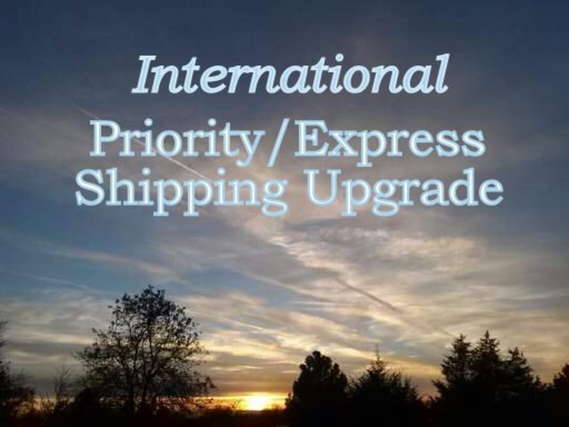 International Priority Express Shipping Upgrade 6 10 Day Etsy