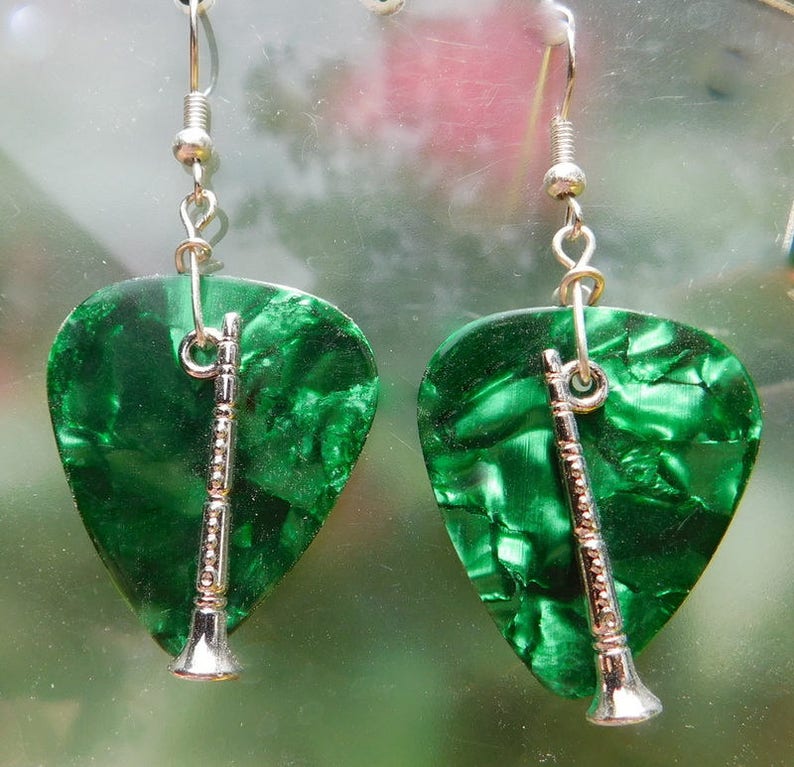Earrings Musical Guitar Pick Jewelry Choice 12 Etsy