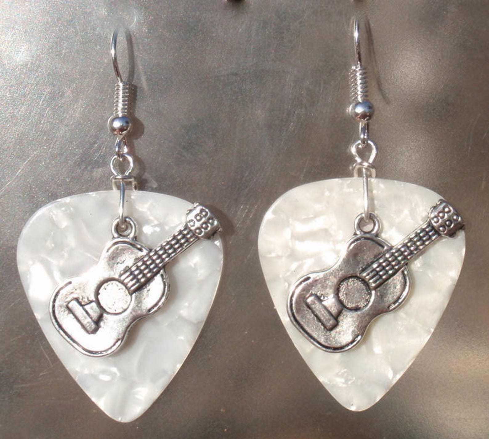 Acoustic Guitar Earrings Musician Guitar Pick Jewelry Choice Etsy