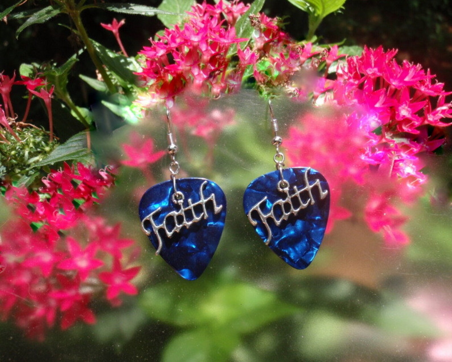 Faith Earrings Christian Guitar Pick Jewelry Your Choice 12 Etsy