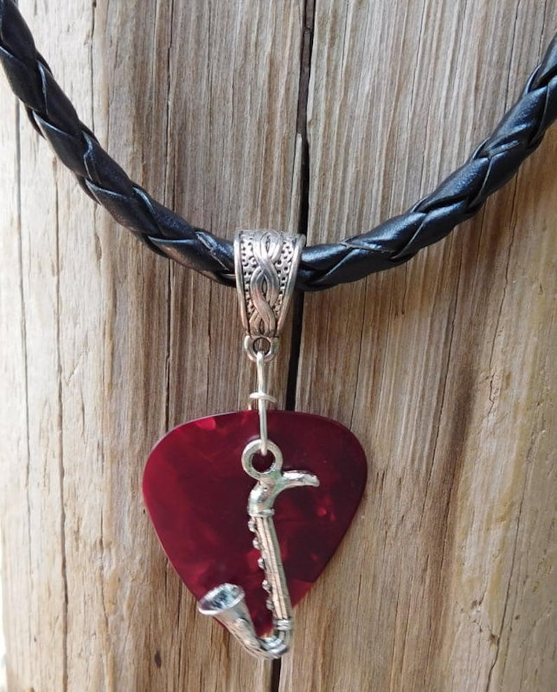 Saxophone Necklace Band Symphony Music Chain Musical Guitar Etsy