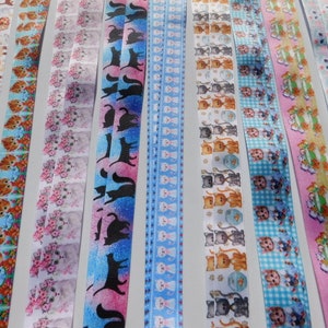 3 yards - Chat mignon - Ruban gros grain - Style de votre choix - Simple face 7/8", 1"