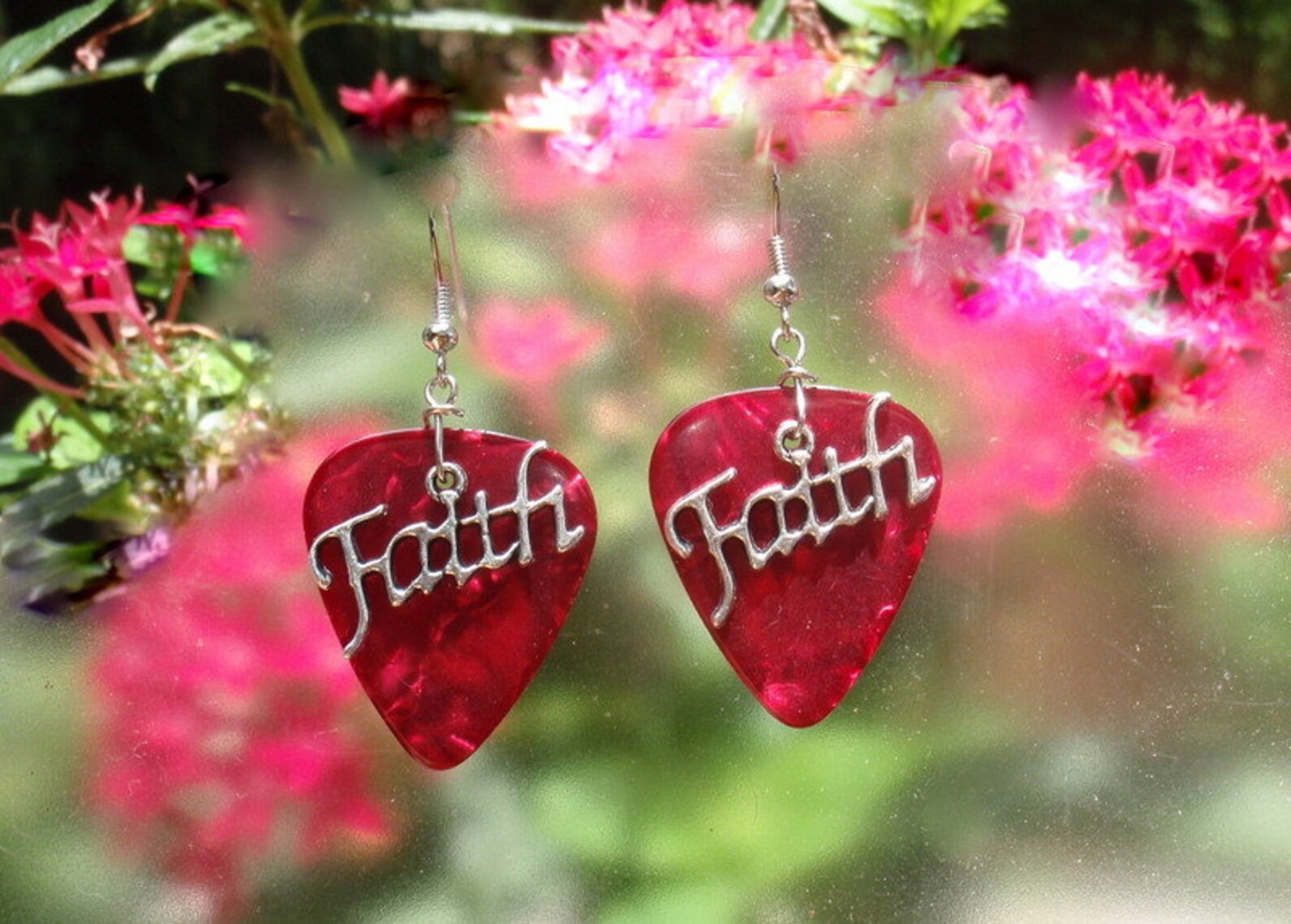 Faith Earrings Christian Guitar Pick Jewelry Your Choice 12 Etsy