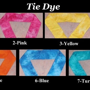 Halskrageskydd - Tie Dye, Musik & Regnbågar - Bomullshalsbandage, Maskintvättbart - Valfri bredd 5,5 cm, 7,5 cm, 8,5 cm eller 10 cm bild 8