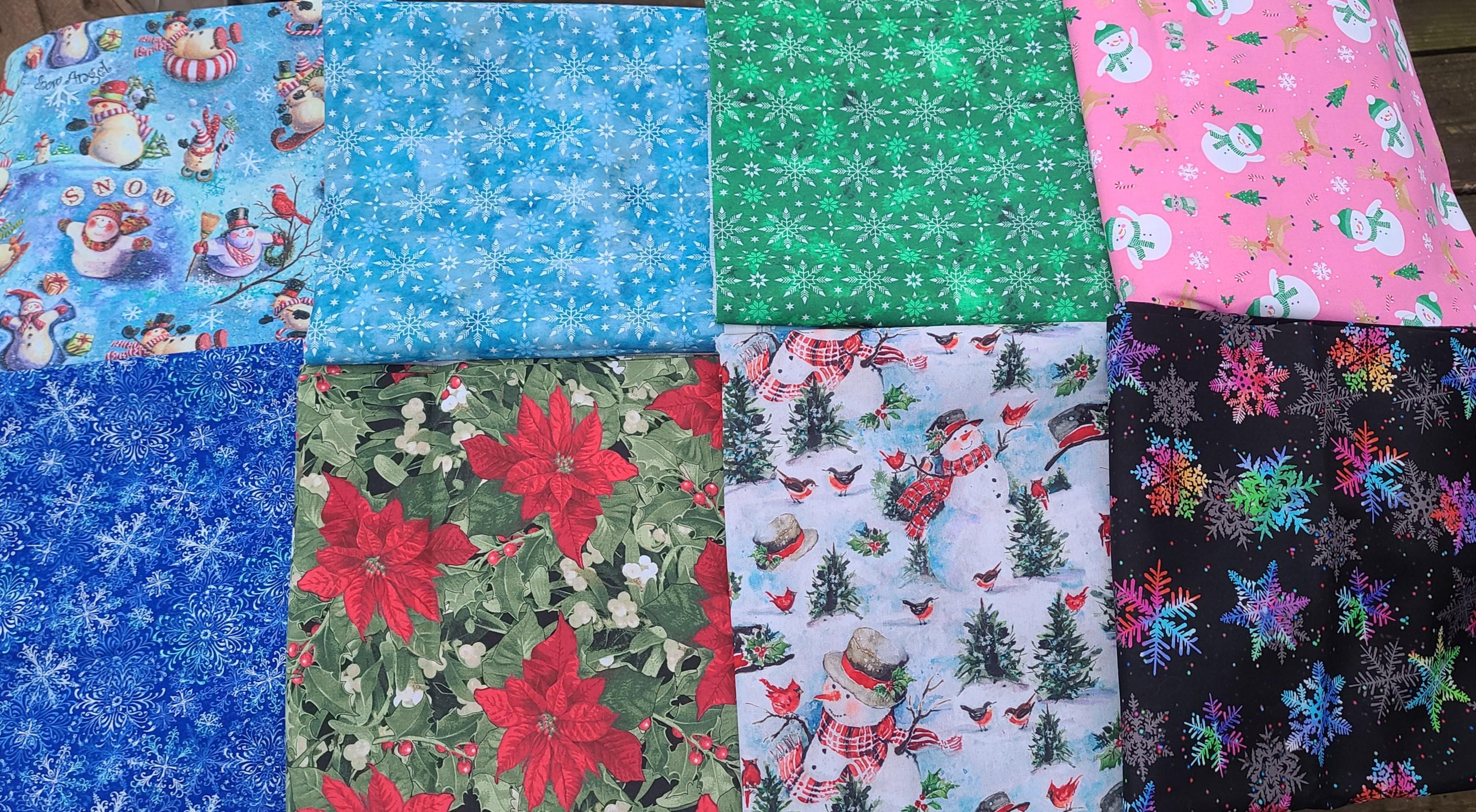 Snowflakes & Winter Cervical Collar Cover - Cotton, Neck Brace Sleeve, Machine Washable - Choice 2", 2.5", 3", 3.5" or 4" Width