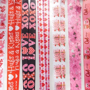 3 Yards - Hugs & Love - Ripsband - Ihre Wahl Stil - Einseitig 7/8 ", 1"