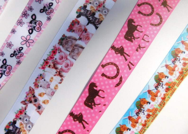 Single Sided 78 Your Choice Style 3 Yards Farm Life Grosgrain Ribbon 1