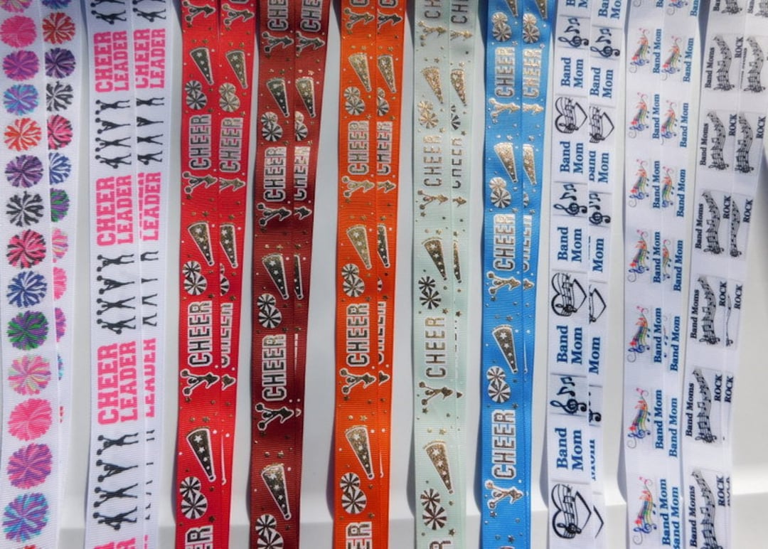 3 Yards - Cheer & Band Mom - Grosgrain Ribbon - Your Choice Style ...