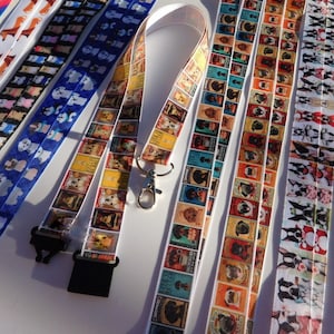 Small Dogs #4  - ID Lanyard, Dachshund, Scottie, Chihuahua, Boston Terrier, Pug Single Sided Grosgrain Ribbon