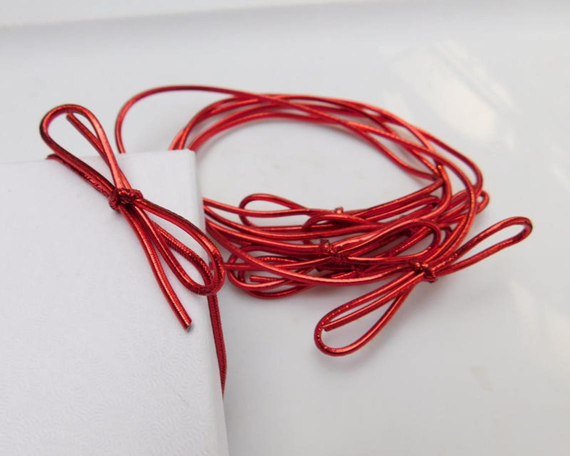 Strachy Loop Ribbon 6 Stretchy Cord Loop Bows 8
