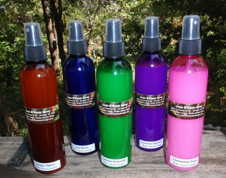 9 oz Fresh Linen & Room Spray, Choice of Scent, Custom Natural Laundry Spray, Refreshing Air Freshener image 3