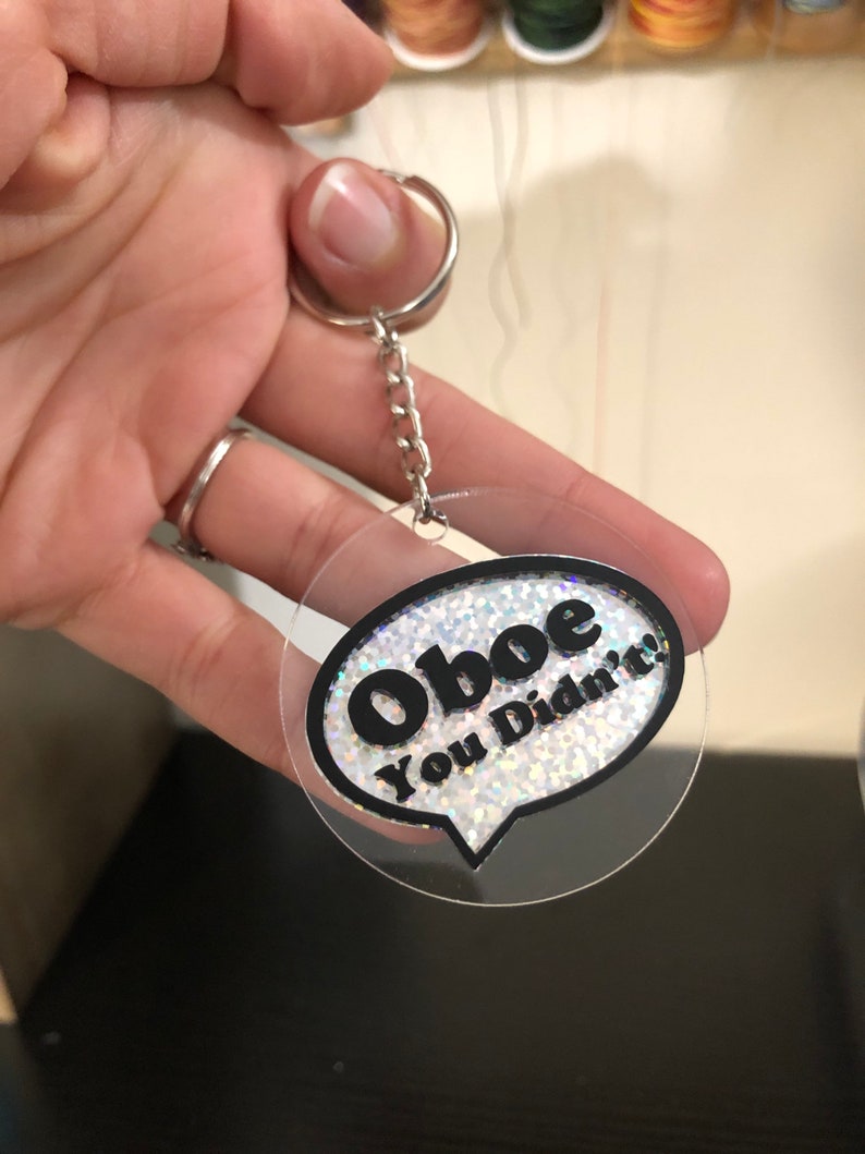 Oboe You Didn't Keychain Etsy