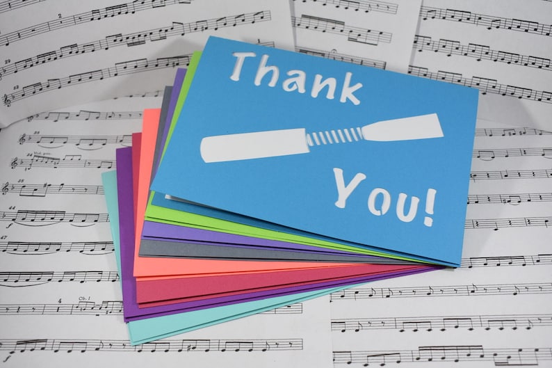 Oboe Reed Thank You Card
