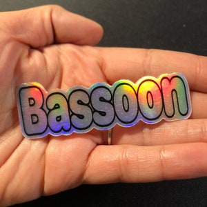 Holographic Bassoon Sticker