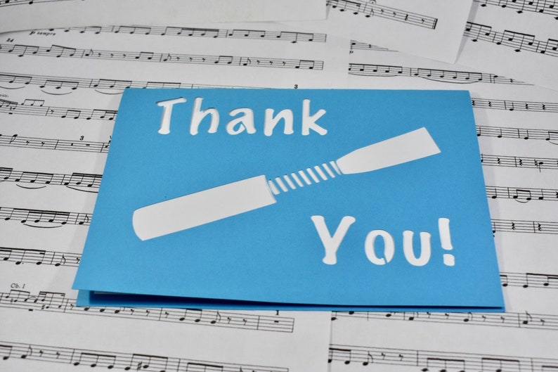 Oboe Reed Thank You Card