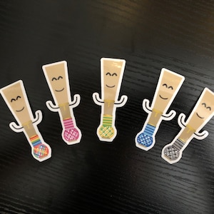 5 Bassoon Reed Stickers