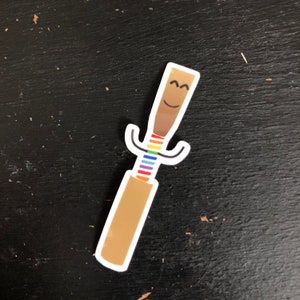 3” Oboe Reed Sticker