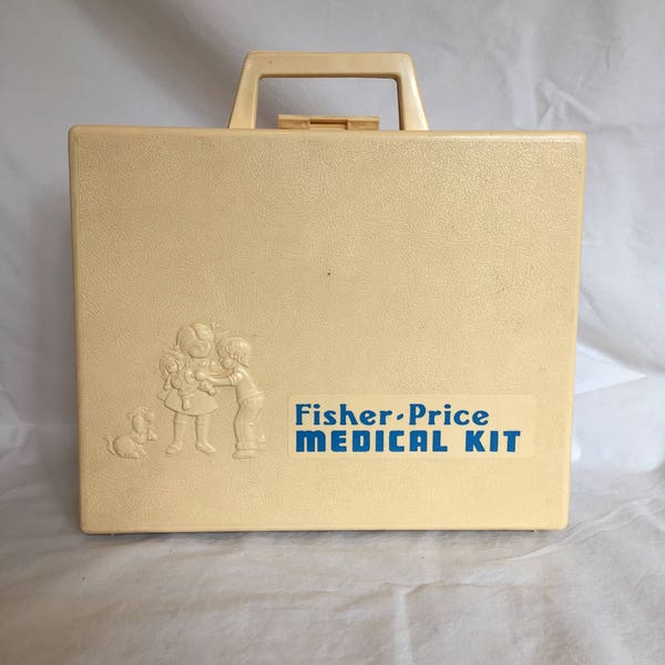 Vintage Medical Kit Fisher Price 1977 Vintage Doctor Toy Vintage FP 70s Toy Made In USA