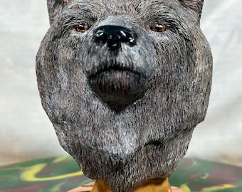 Timber Wolf Sculpture - Etsy
