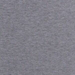 Premium Cotton Interlock Knit Soft Midweight Heather Gray 67" Wide Fabric by the Yard (2929S-5F-Gray) D448.09