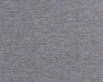Premium Cotton Interlock Knit Soft Midweight Heather Gray 67" Wide Fabric by the Yard (2929S-5F-Gray) D448.09