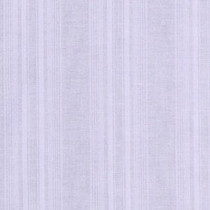 Leno Lawn Batiste Oxford White on White Stripe Stitching Pattern Sheer 45&quot; Wide Cotton/Polyester Fabric by the Yard (ACS-628) D168.28