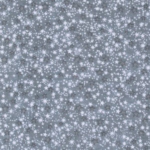 Flannel Stars Starry Night Sky Gray Children&#39;s Baby Cotton Flannel Fabric Print by the Yard (9831-99) D279.40