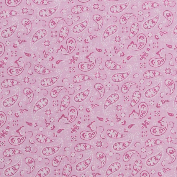 Pink Bandana Fabric Etsy