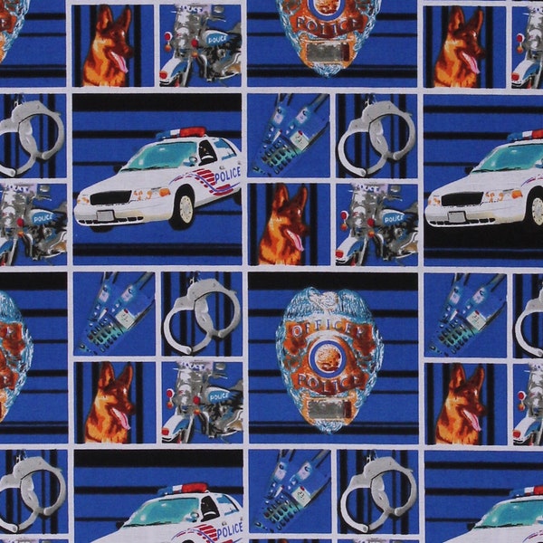 Law Enforcement Fabric Etsy