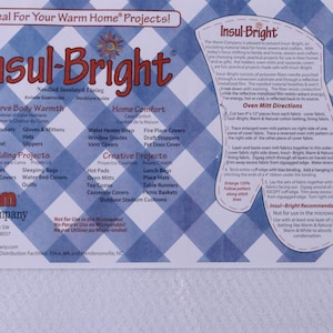 Genuine Insul-Brite Insul Bright The Warm Company Needled Insulated Lining 22.5" Wide Fabric by the Yard (6320) A414.33