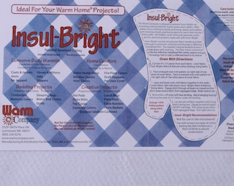Genuine Insul-Brite Insul Bright The Warm Company Needled Insulated Lining 22.5" Wide Fabric by the Yard (6320) A414.33