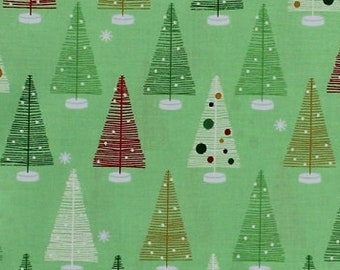 Christmas Camper Car Truck Tree Cotton Fabric Robert Kaufman Swell Noel Yard