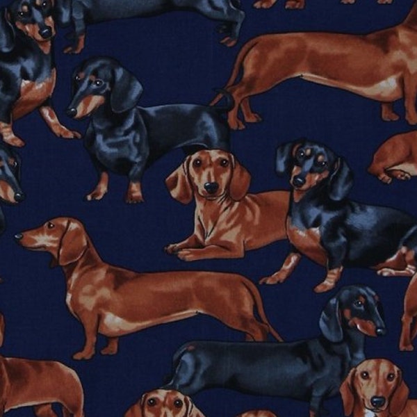 Dachshund Fabric Etsy