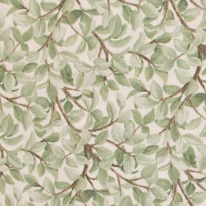 Cotton Beautiful Birds Green Leaves Branches Vines Tree Cream Cotton Fabric Print by the Yard (4311-cream) D505.18