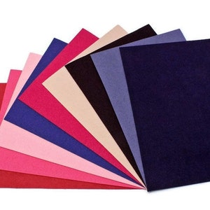Ultrasuede ST (Soft) 6 Piece Variety Pack - Assorted 5&quot;x 7&quot; Pre-cuts - Pink & Purple (U007.56)