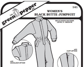 Green Pepper Women's Black Butte Jumpsuit Snowsuit Ladies #141 Sewing Pattern (Pattern Only) gp141