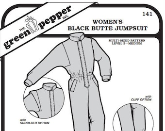 Green Pepper Women's Black Butte Jumpsuit Snowsuit Ladies #141 Sewing Pattern (Pattern Only) gp141