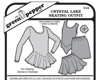 Kids Crystal Lake Skating Outfit - 516 - The Green Pepper Patterns Kids Crystal Lake Skating Outfit - 516 - The Green Pepper Patterns