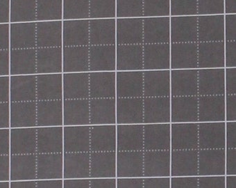 Flannel Plaid Stripes Patterned Framework Gray Flannel Cotton Fabric by the Yard (SRKF-15850-12GREY) D283.30