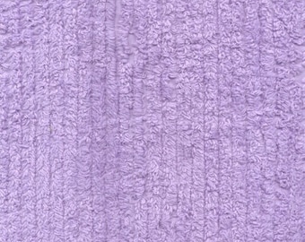 Terry Chenille Lilac (Lavender Purple) 57" Wide Cotton Fabric by the yard (TC-0525-596) A414.38