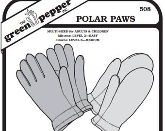 Polar Paws PDF Pattern - 508 - The Green Pepper Patterns Polar Paws PDF Pattern - 508 - The Green Pepper Patterns