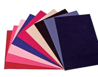 Ultrasuede ST (Soft) 6 Piece Variety Pack - Assorted 5"x 7" Pre-cuts - Pink & Purple (U007.56)