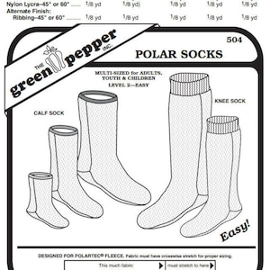 Polar Socks Pattern - 504 - The Green Pepper Patterns Polar Socks Pattern - 504 - The Green Pepper Patterns